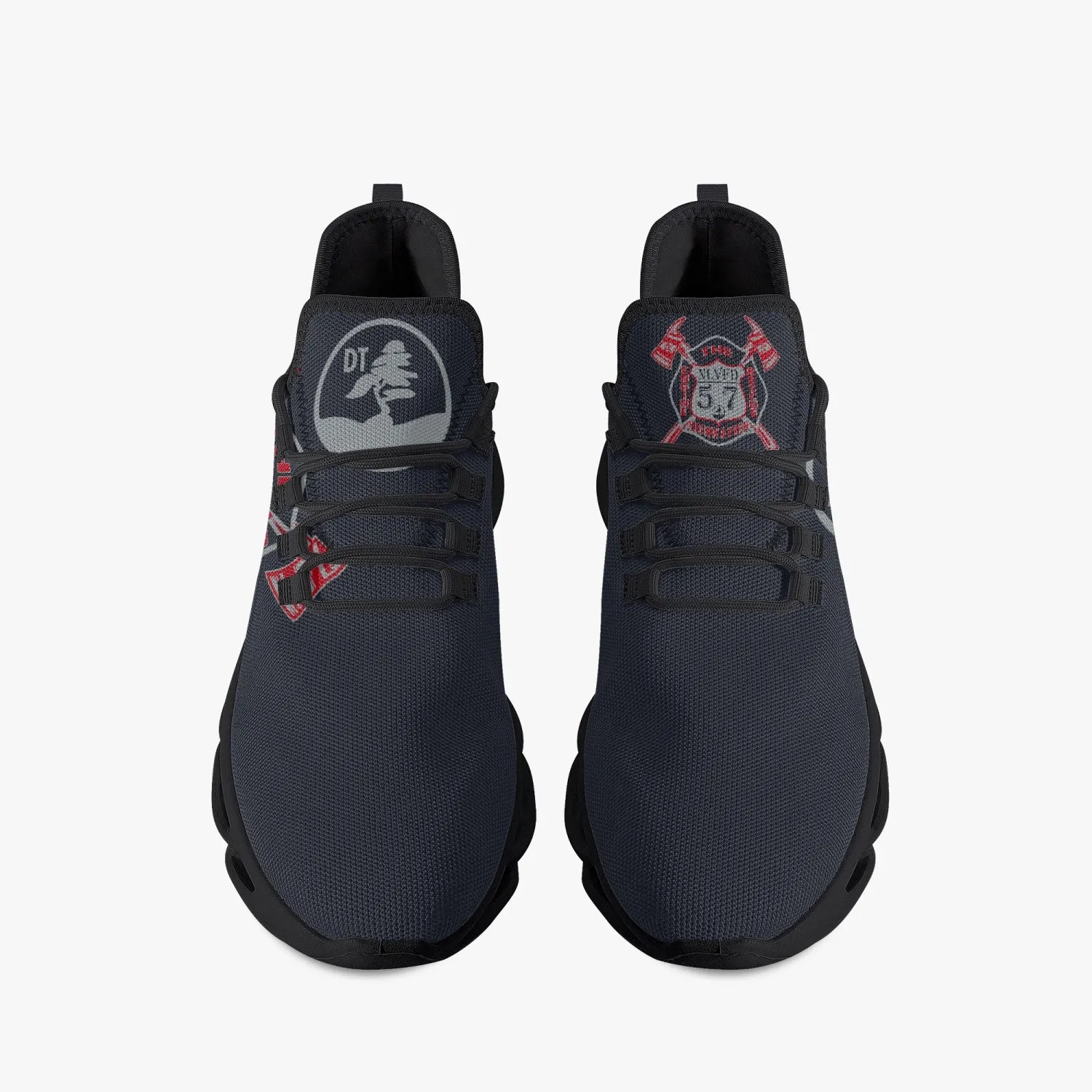 57 Logo Bounce Mesh Knit Sneakers - Black Sole