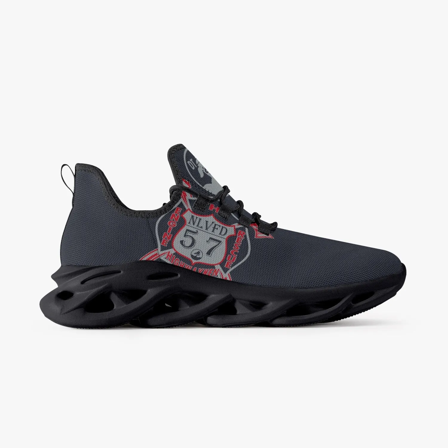 57 Logo Bounce Mesh Knit Sneakers - Black Sole