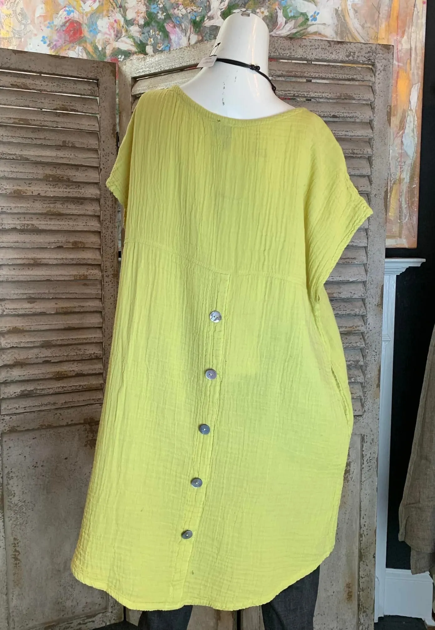 796 MEGHAN Tunic Dress-Sisal