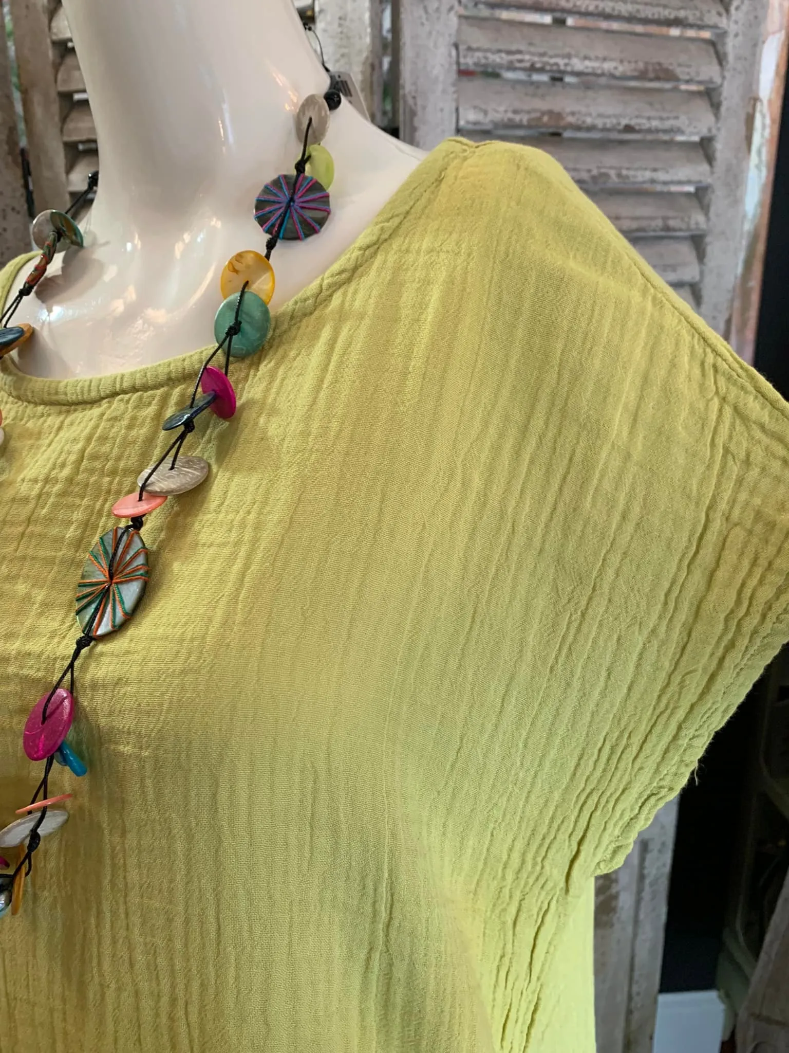 796 MEGHAN Tunic Dress-Sisal