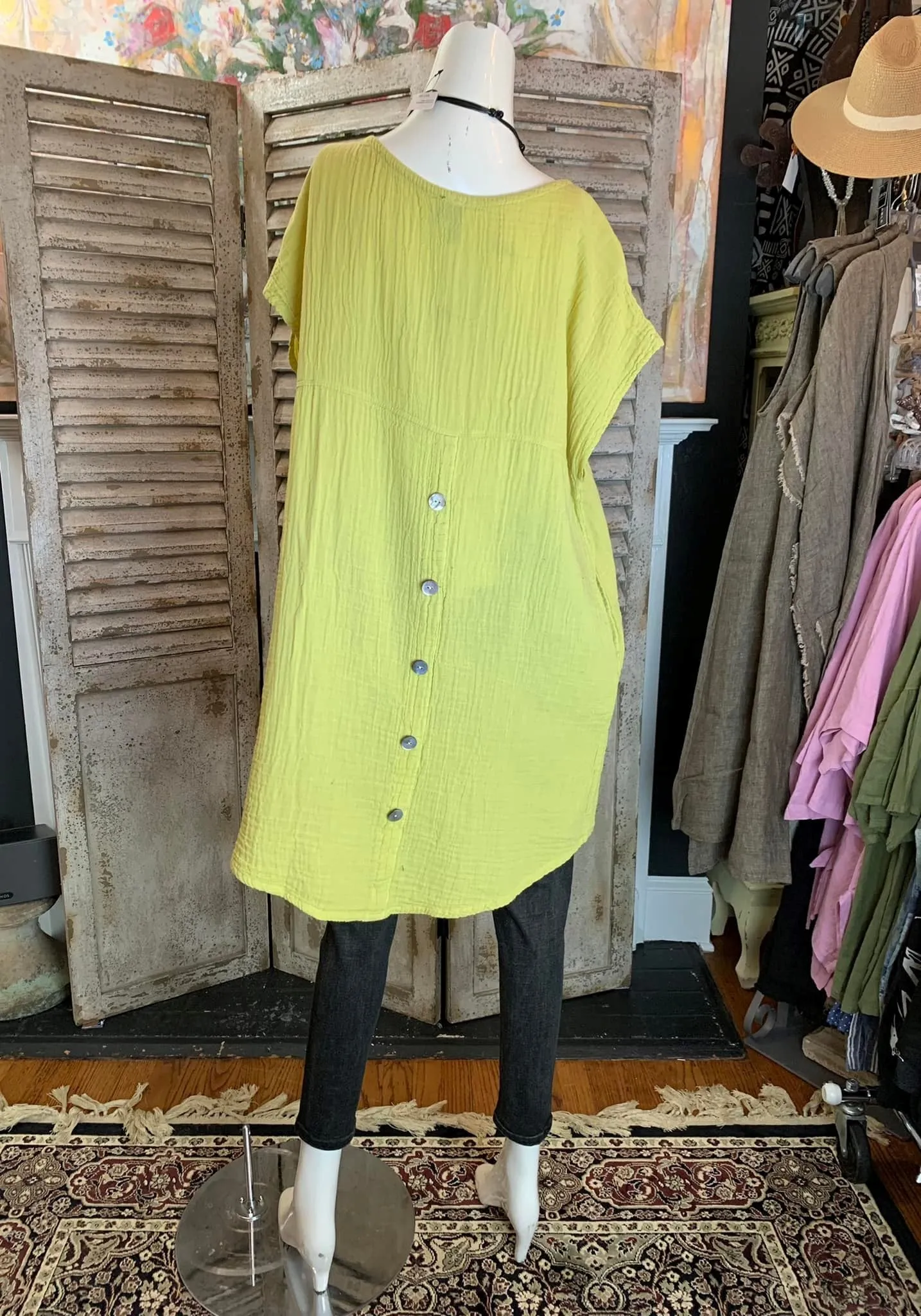 796 MEGHAN Tunic Dress-Sisal