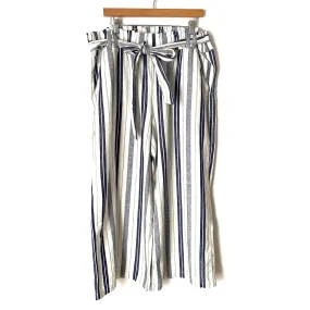 A New Approach Striped Paperbag Waist Pants- Size XL (Inseam 25") see notes
