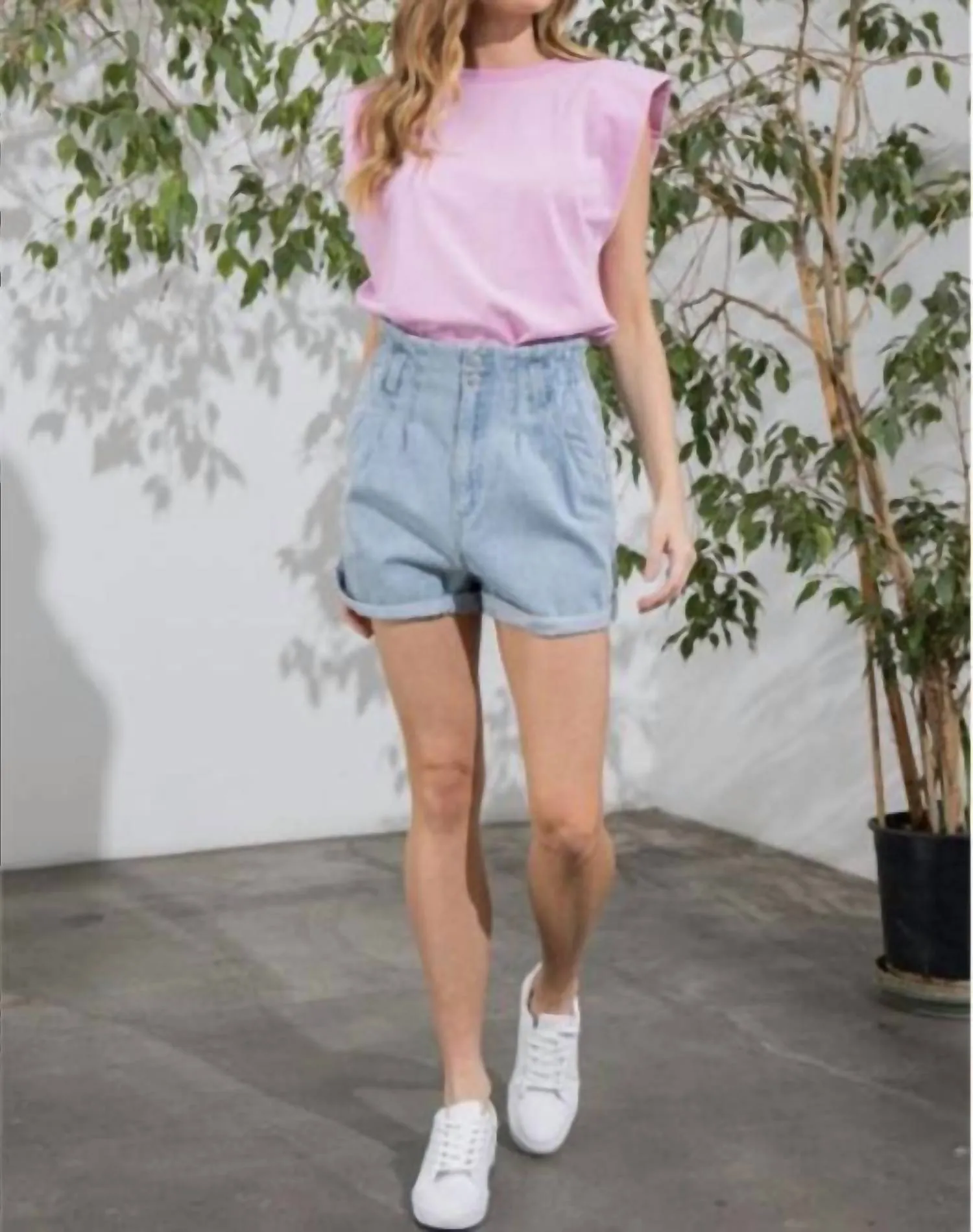 Aaron & Amber - Paperbag Jean Short