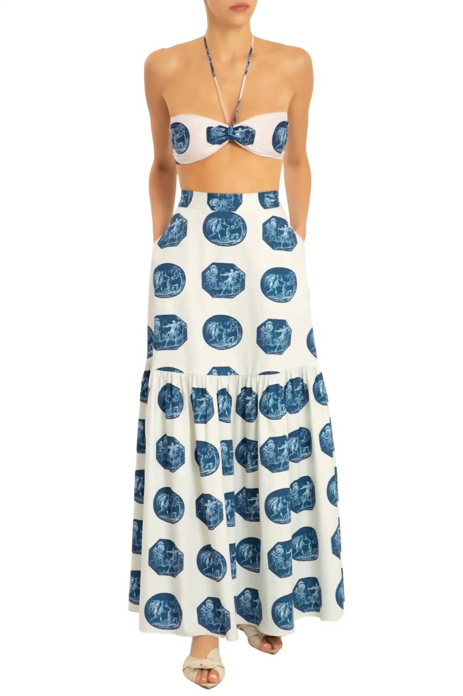 Adriana Degreas - Greek Scenes Top with Ties