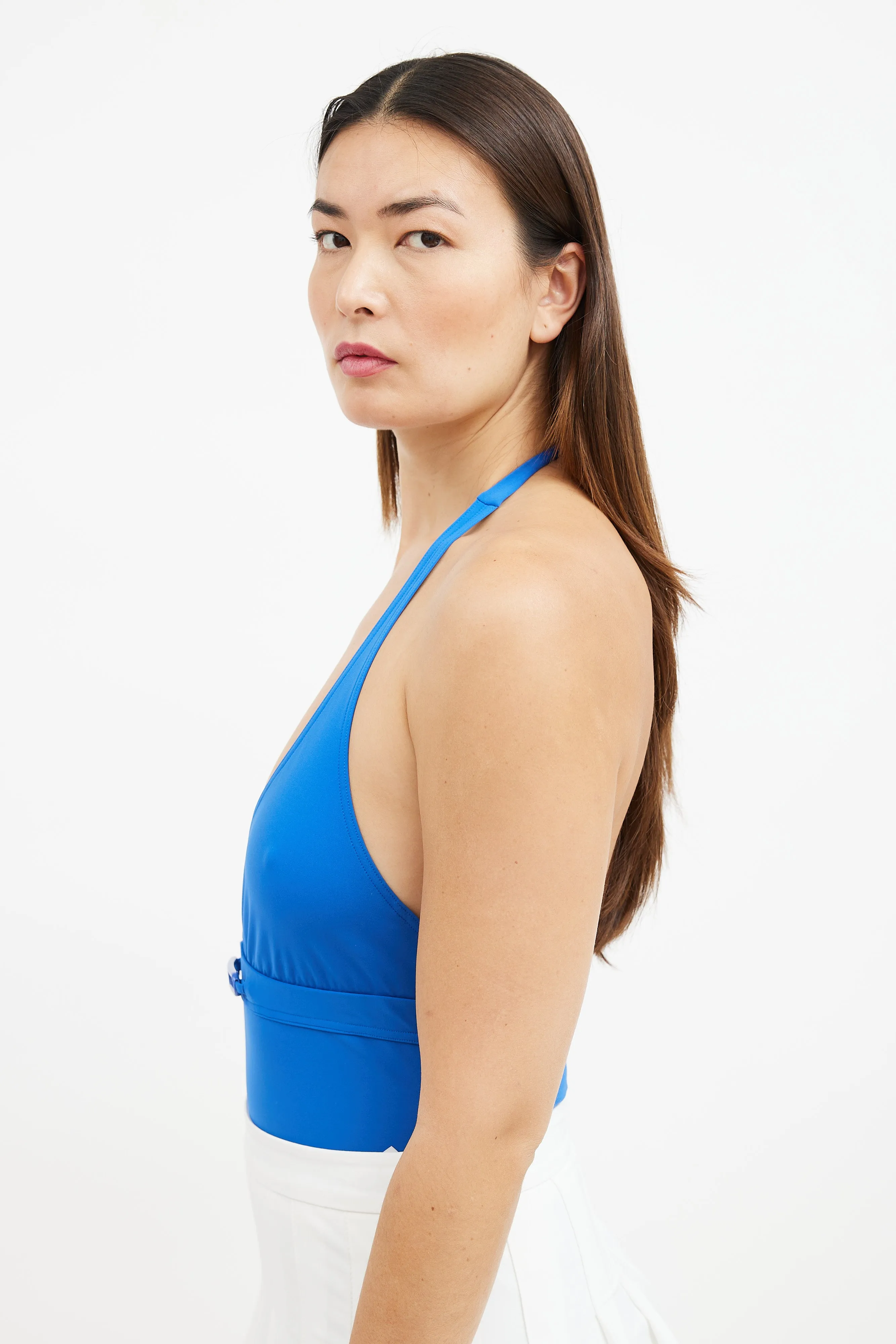 Bain Blue Halter Neck Swimsuit