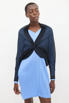 Black Mesh Bolero Cardigan