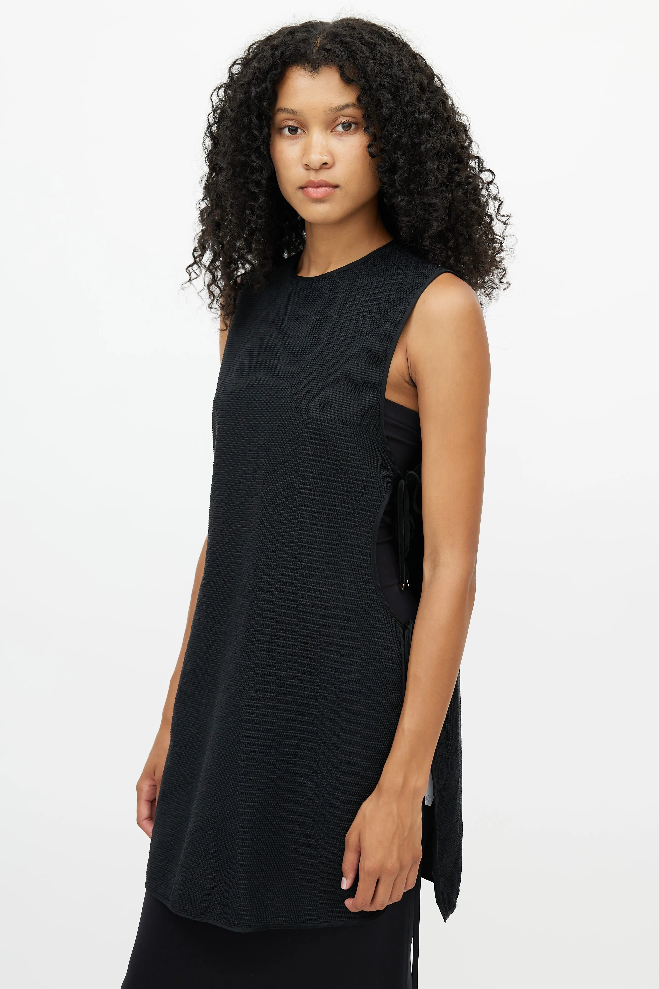 Black Side Tie Tunic