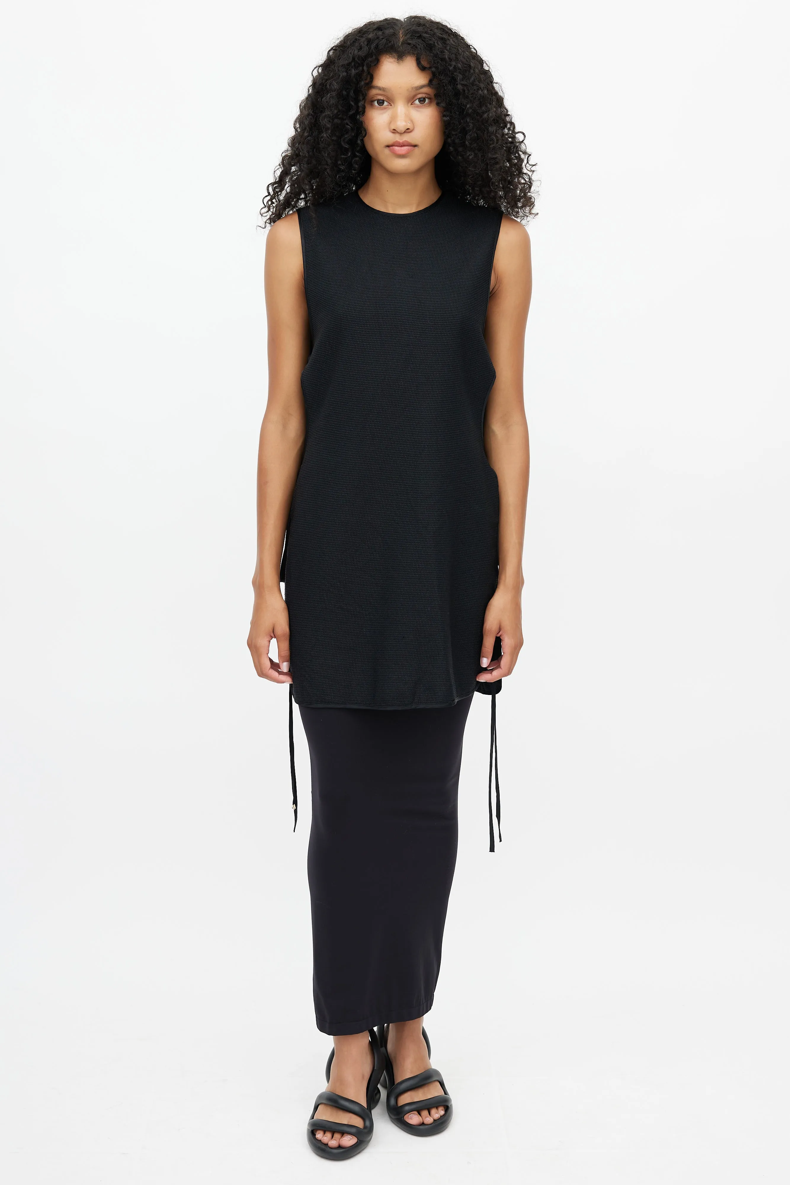 Black Side Tie Tunic