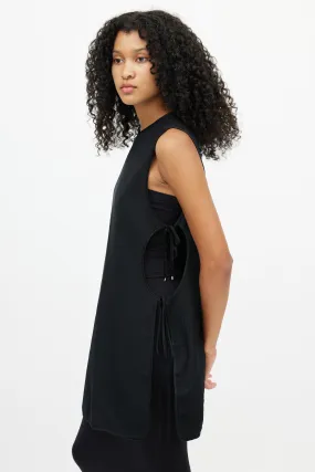 Black Side Tie Tunic