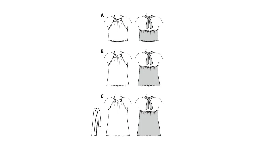 Burda Pattern 5891 Misses' Top/Vest