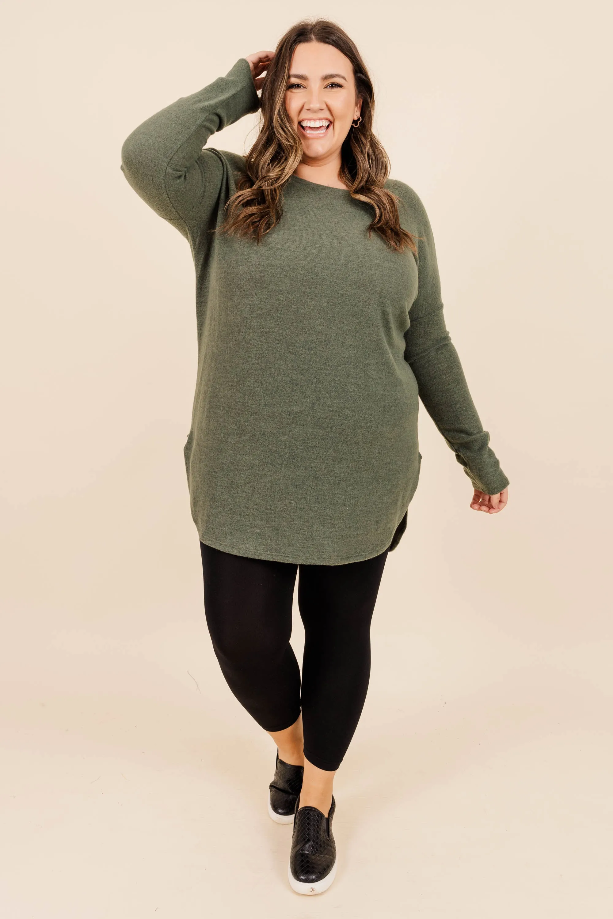 Cafe Cutie Tunic, Olive