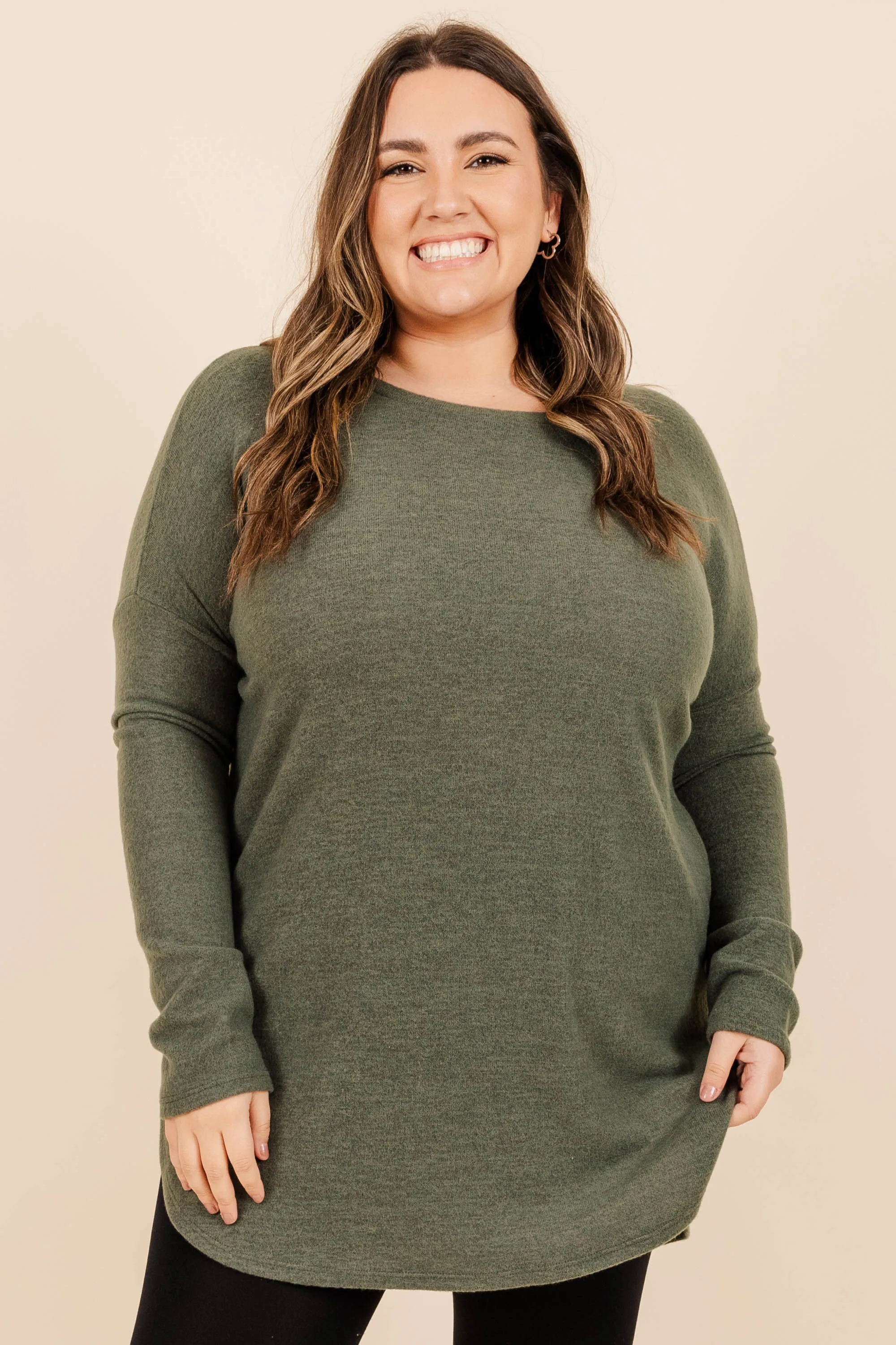 Cafe Cutie Tunic, Olive