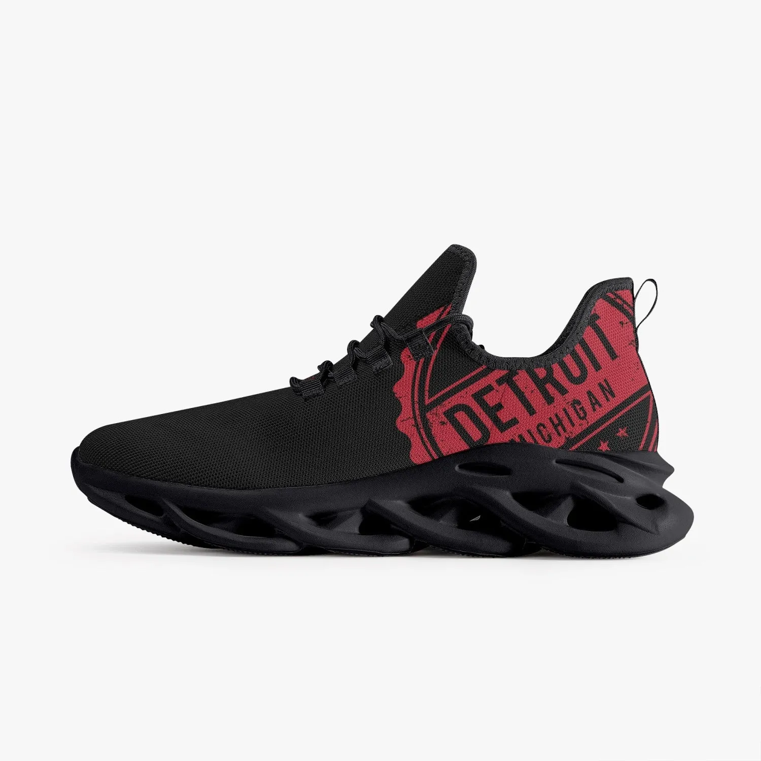Detroit Bounce Mesh Knit Sneakers - Black Sole