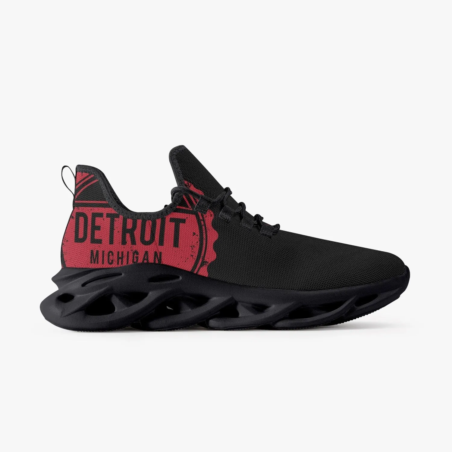 Detroit Bounce Mesh Knit Sneakers - Black Sole