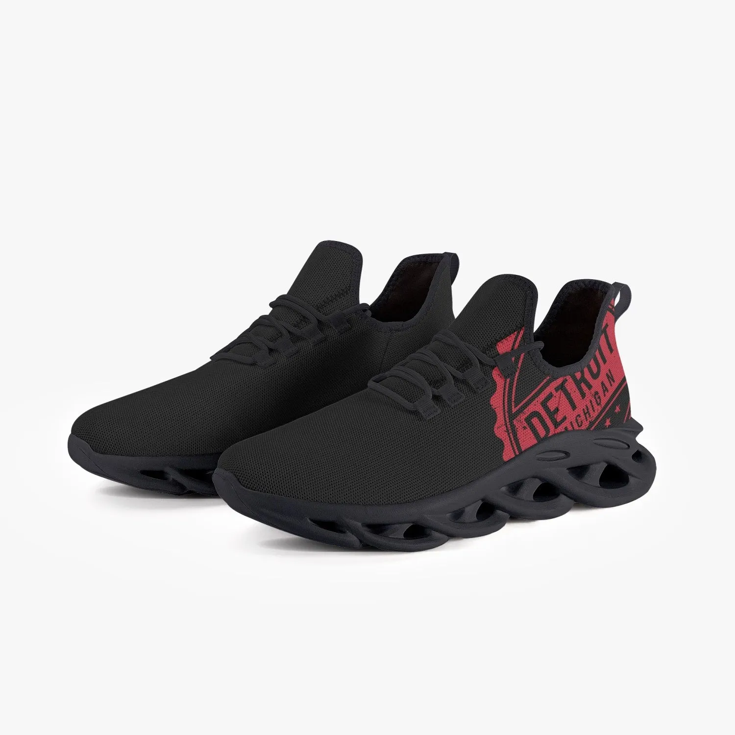 Detroit Bounce Mesh Knit Sneakers - Black Sole
