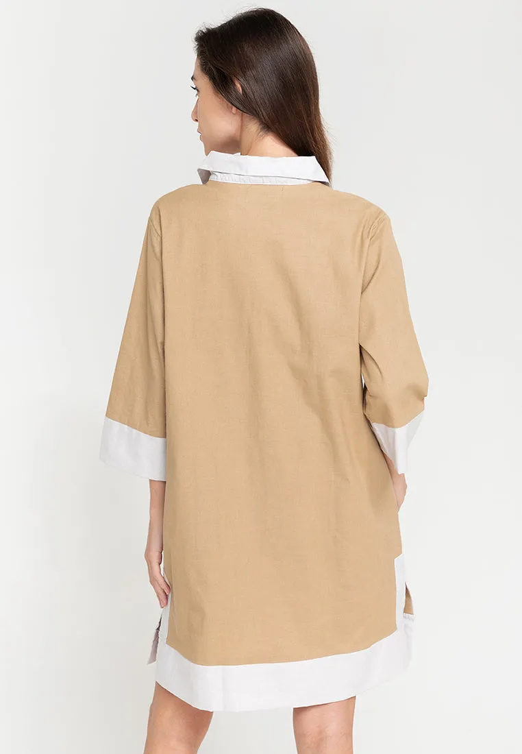Dominique Two-toned Tunic Dress