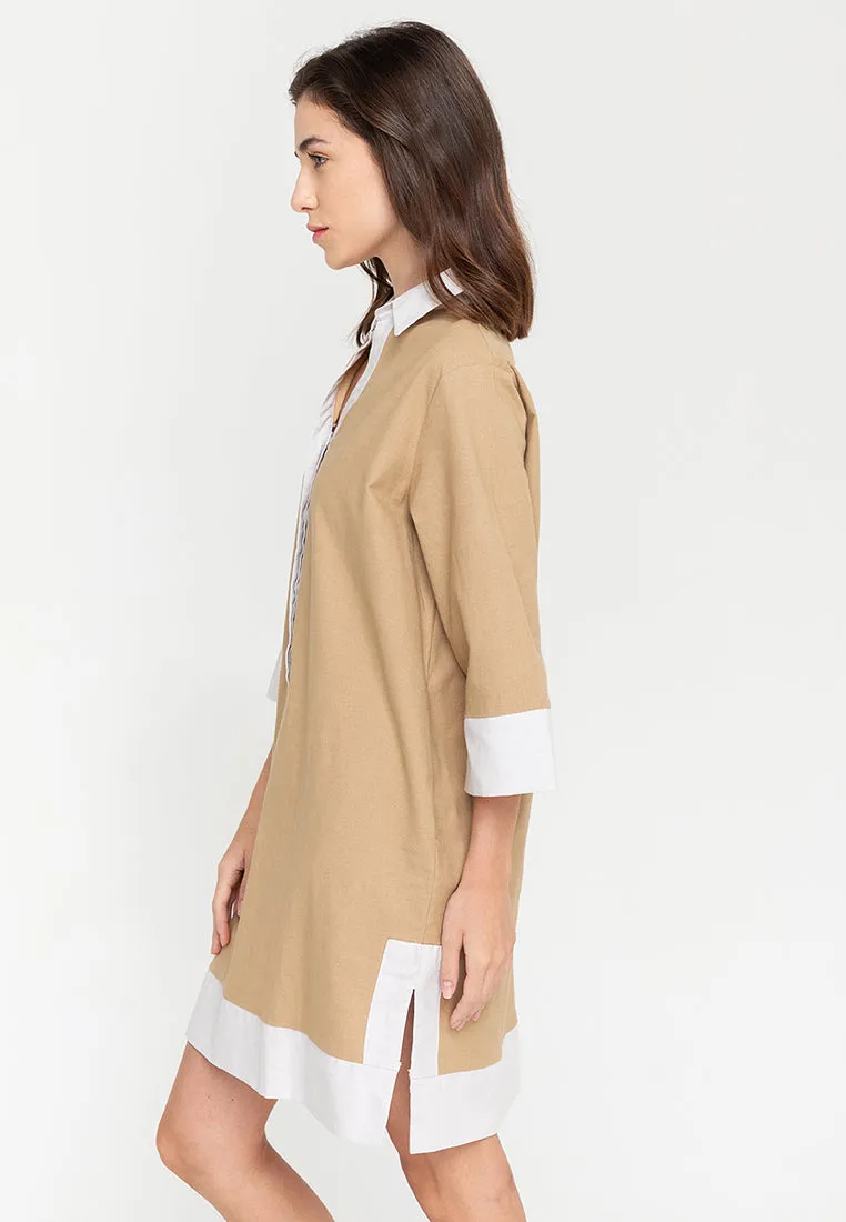 Dominique Two-toned Tunic Dress
