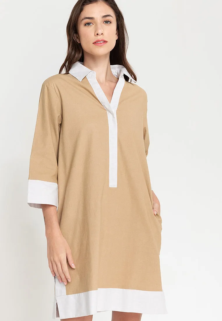 Dominique Two-toned Tunic Dress