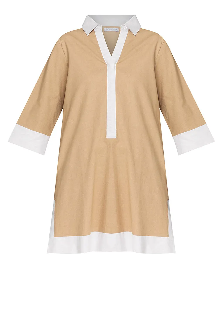 Dominique Two-toned Tunic Dress