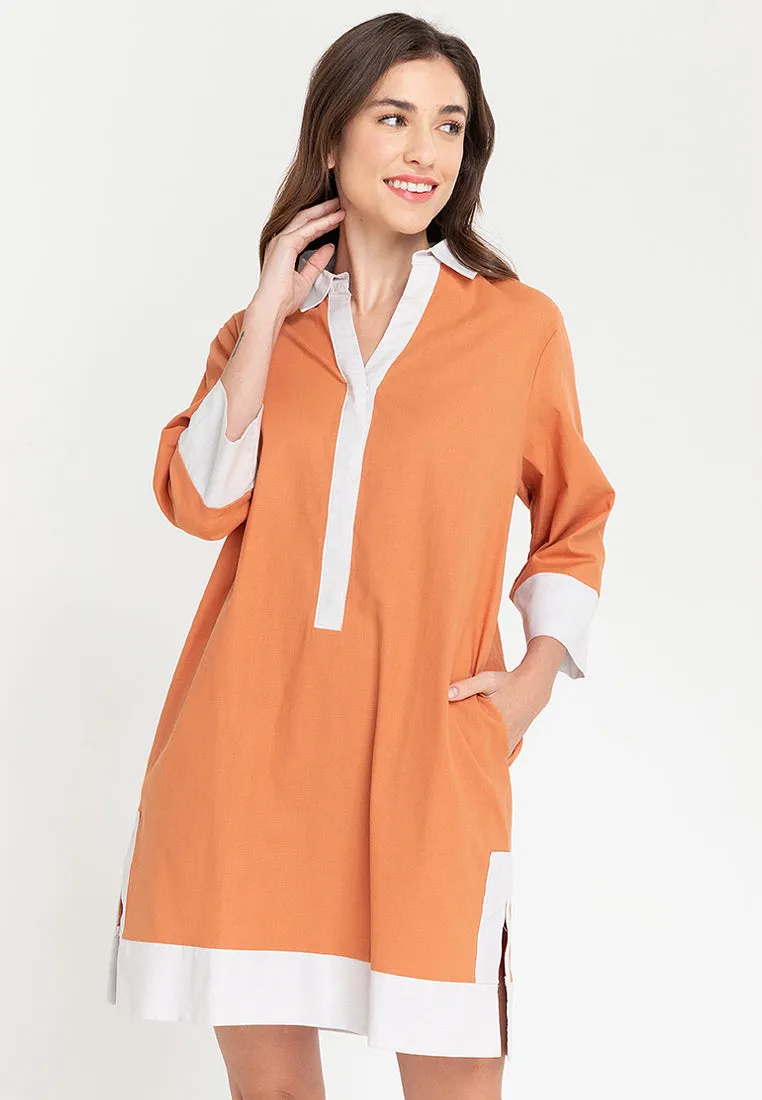 Dominique Two-toned Tunic Dress