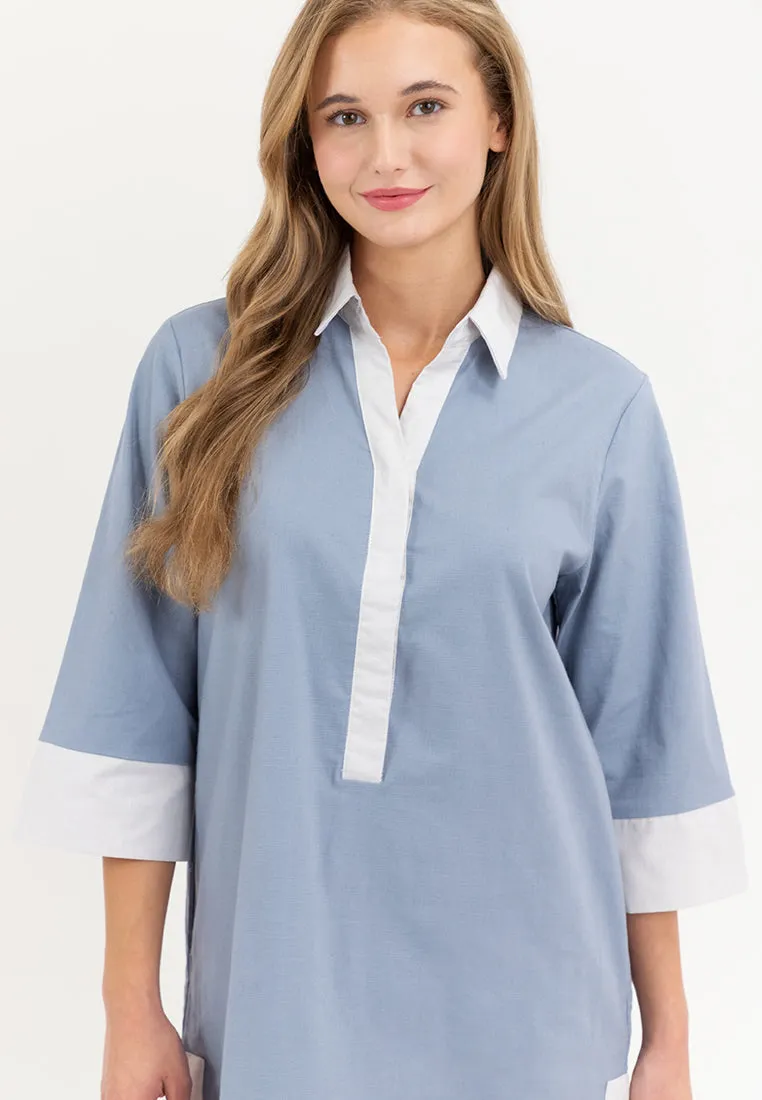 Dominique Two-toned Tunic Dress