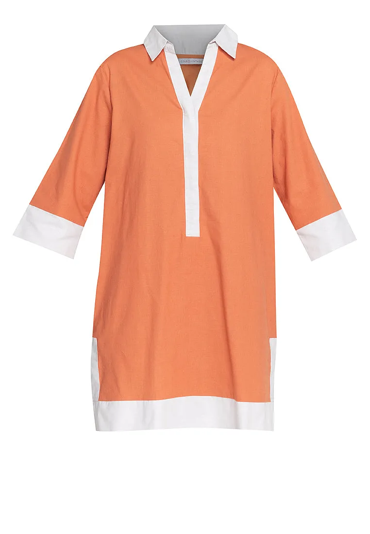 Dominique Two-toned Tunic Dress