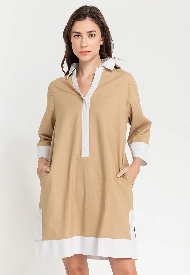 Dominique Two-toned Tunic Dress