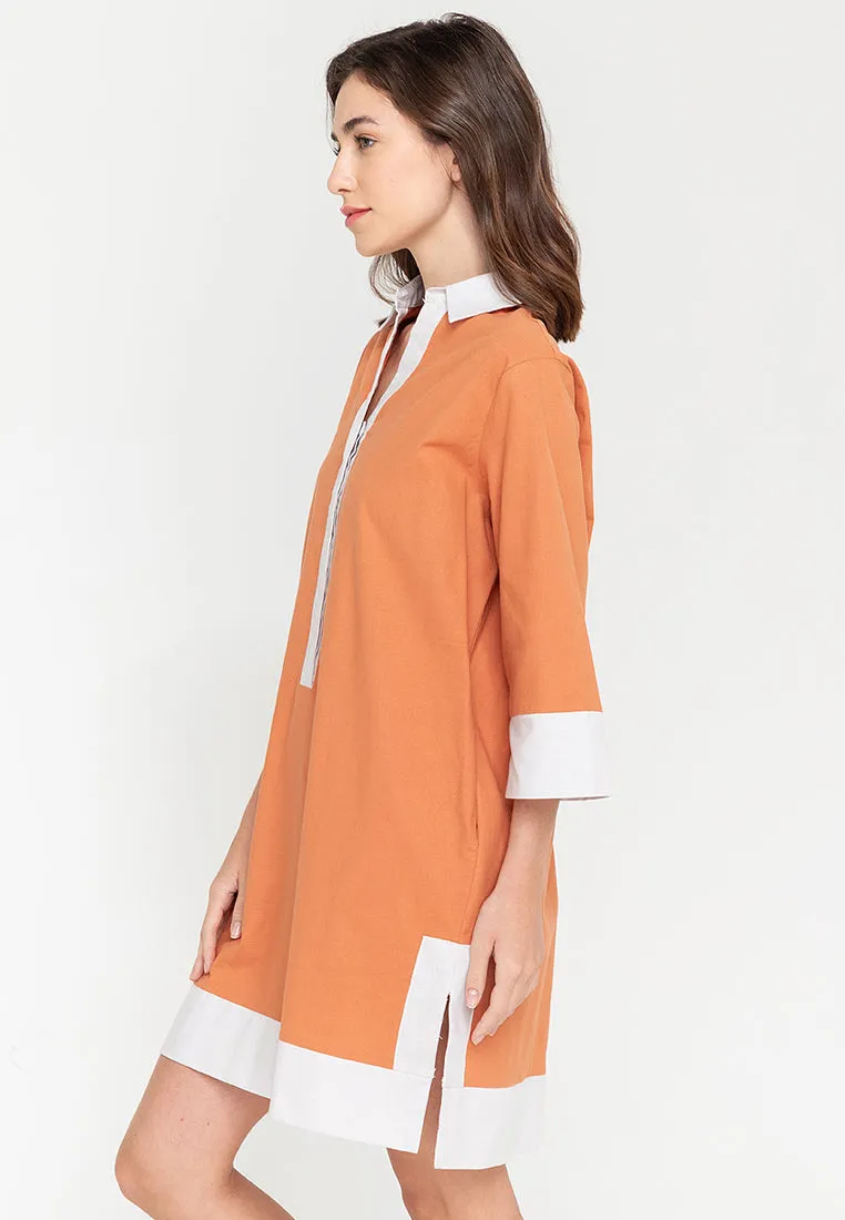 Dominique Two-toned Tunic Dress