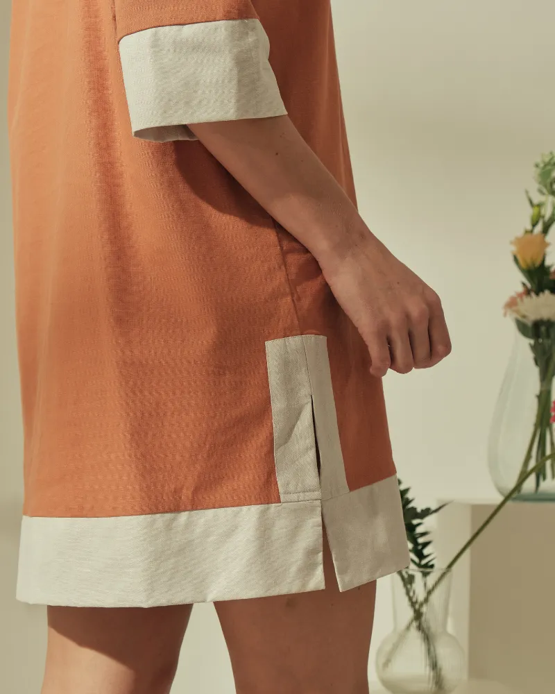 Dominique Two-toned Tunic Dress