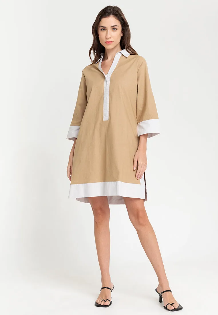 Dominique Two-toned Tunic Dress