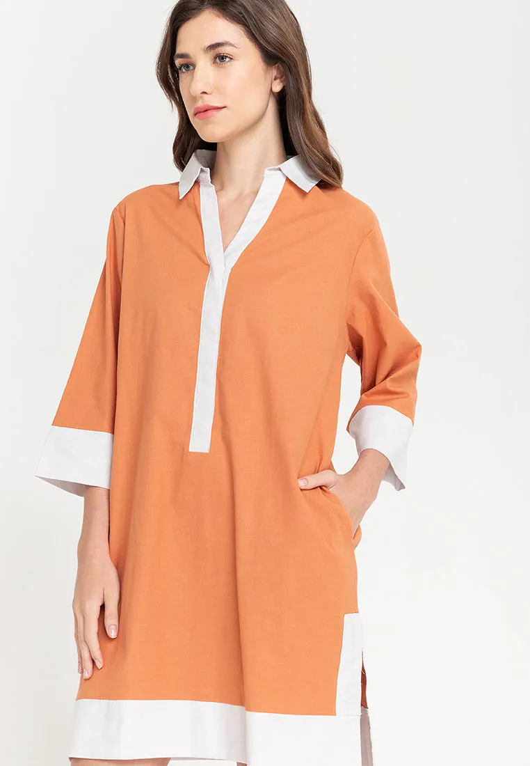 Dominique Two-toned Tunic Dress