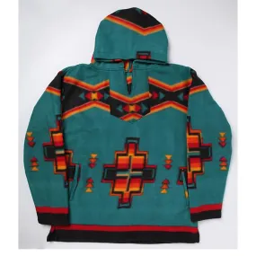 El Paso Teal Unisex Aztec Fleece Pullover Hoodie