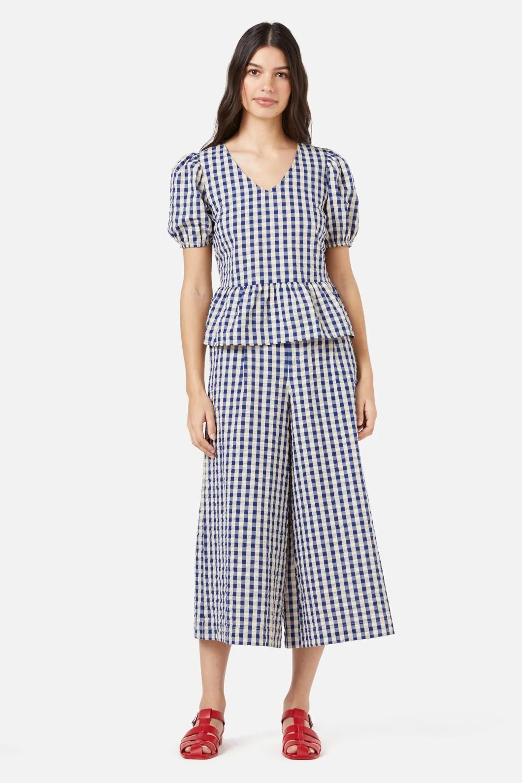 Greta Check Culotte
