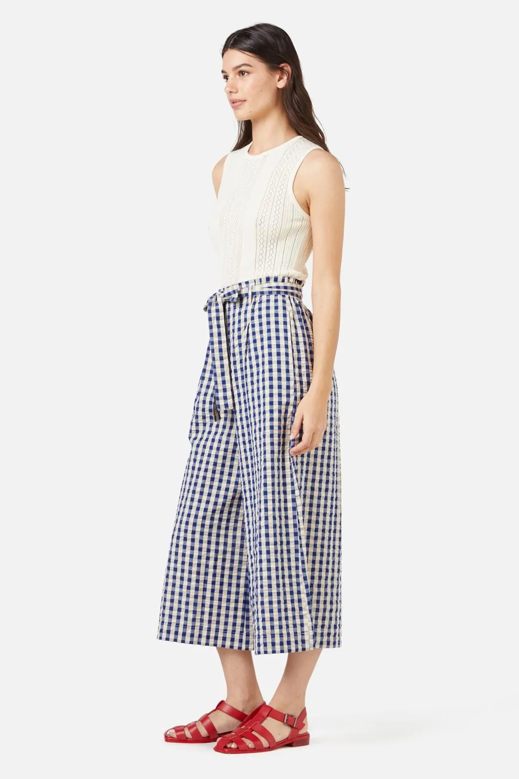 Greta Check Culotte