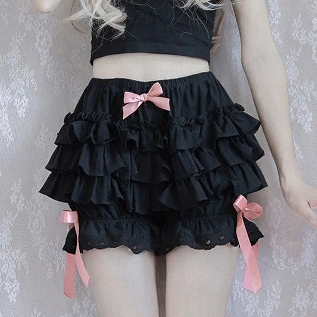 Kawaii Lolita Maid Ruffle Shorts