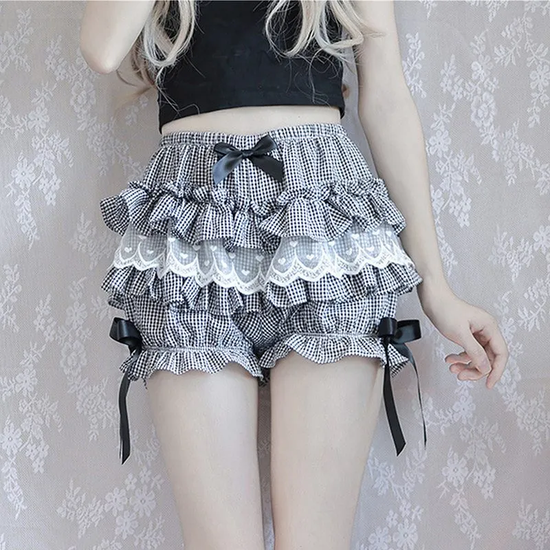 Kawaii Lolita Maid Ruffle Shorts