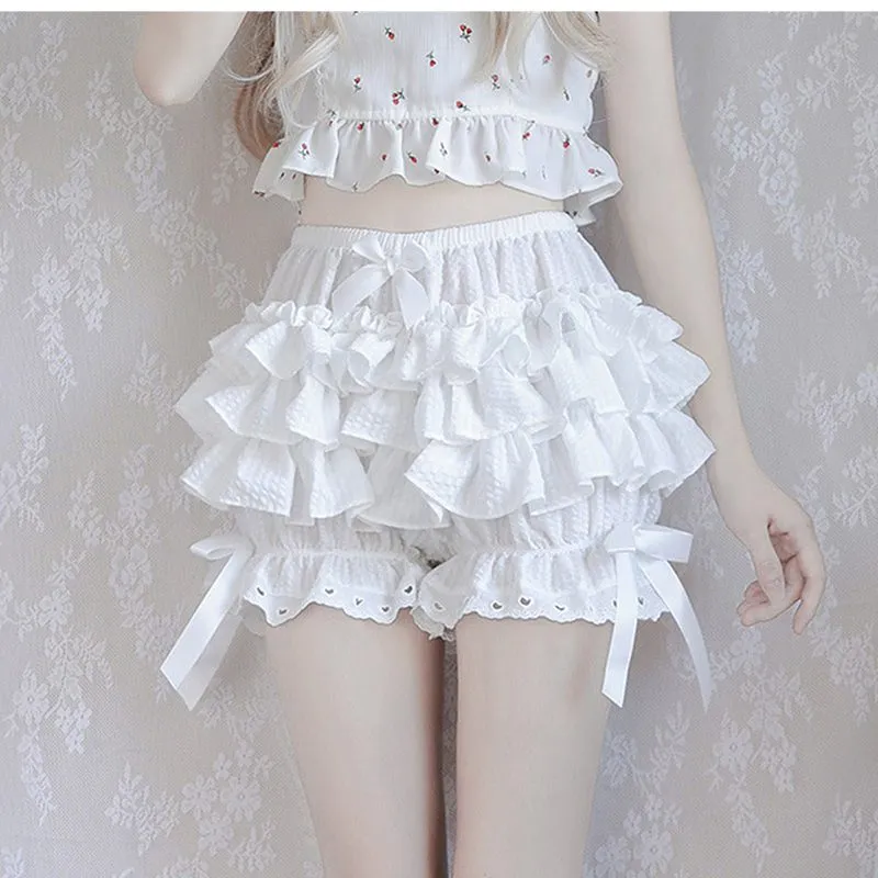 Kawaii Lolita Maid Ruffle Shorts