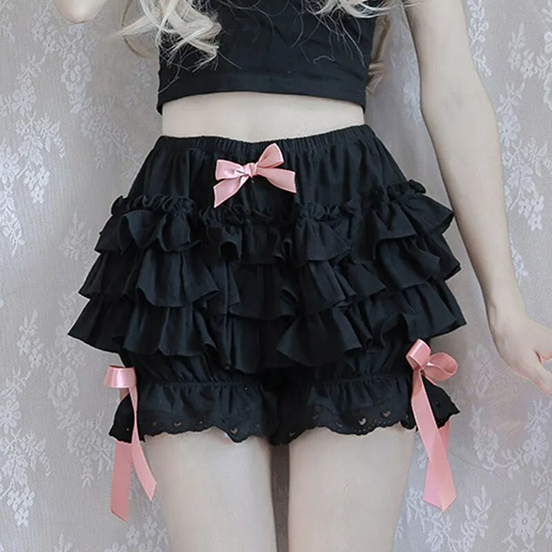 Kawaii Lolita Maid Ruffle Shorts