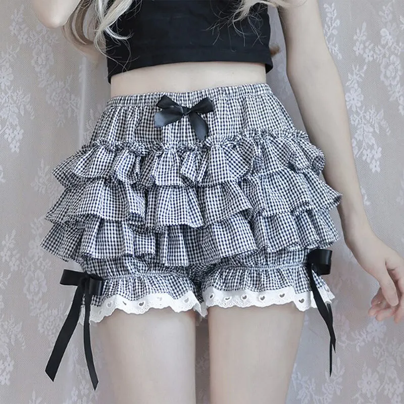 Kawaii Lolita Maid Ruffle Shorts