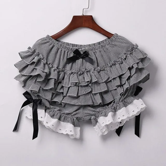 Kawaii Lolita Maid Ruffle Shorts