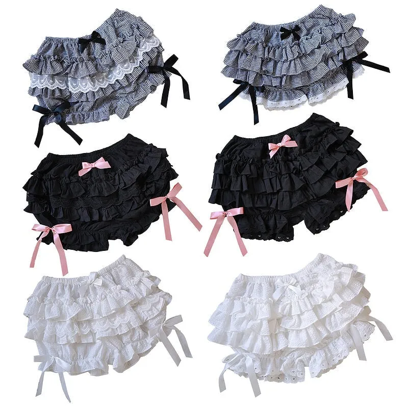 Kawaii Lolita Maid Ruffle Shorts