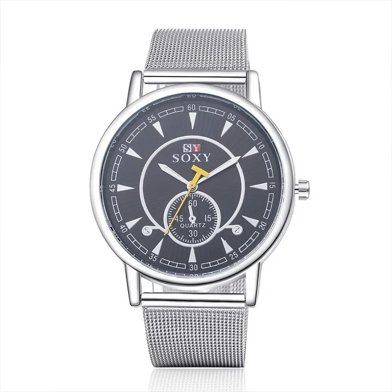 Men Watches SOXY Luxury Brand Full Steel Quartz Watch Fashion Sport Watches Men Wrist Watch Hour Clock relogio masculino