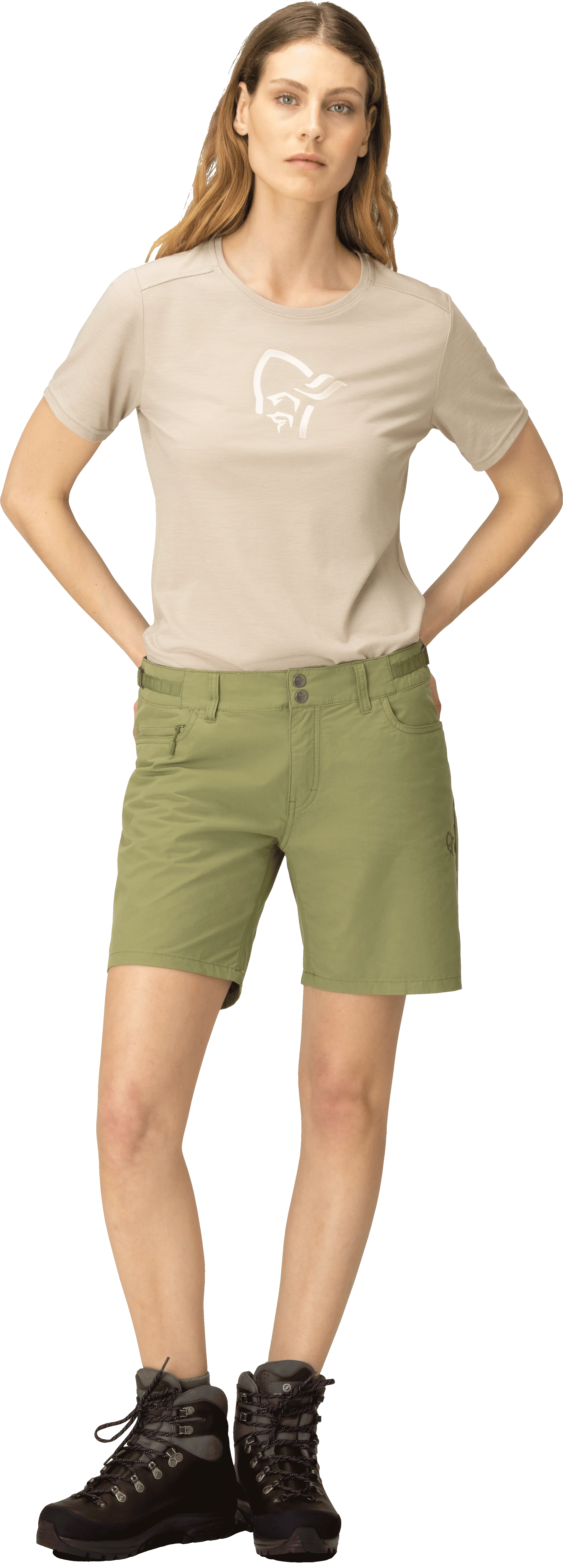 Norrøna Women&#x27;s Femund Cotton Shorts Loden Green | Buy Norrøna Women&#x27;s Femund Cotton Shorts Loden Green here | Outnorth