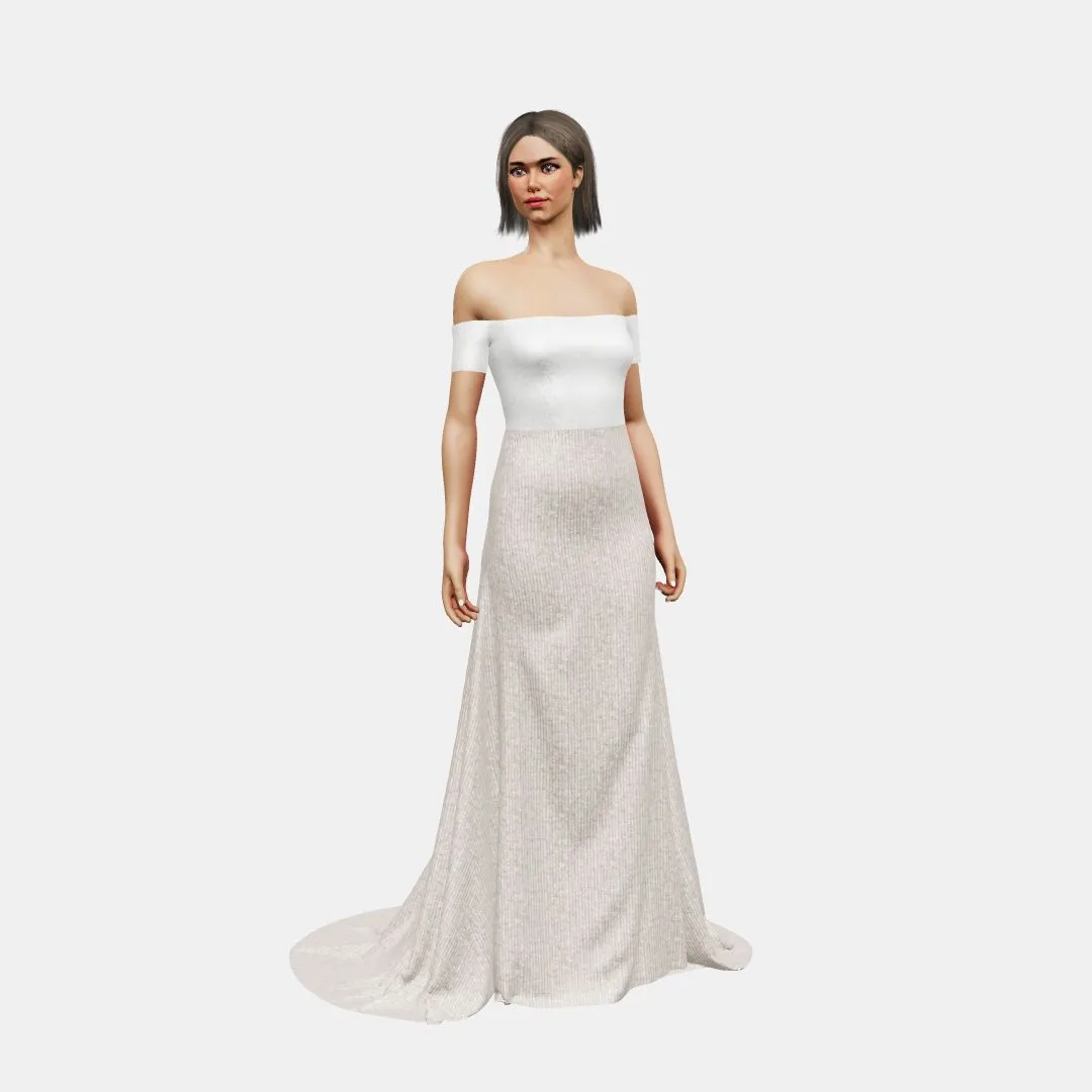 Off shoulder   fit and flair