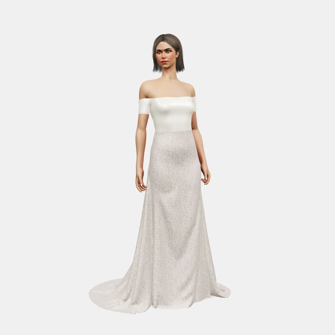 Off shoulder   fit and flair