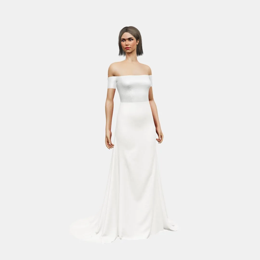 Off shoulder   fit and flair