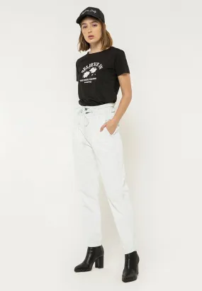 Paperbag Denim Pants