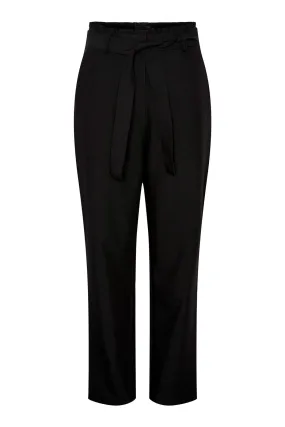 Pieces - PcBoss Hw Paperbag Straight Pants Noos - Black