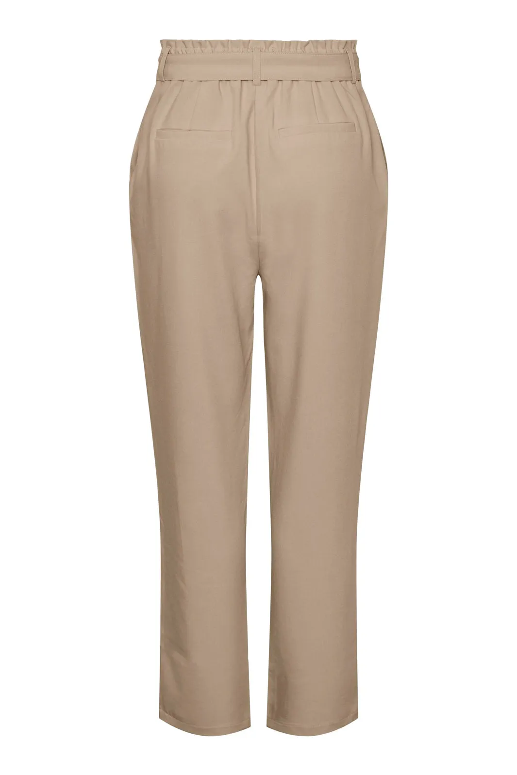 Pieces - PcBoss Hw Paperbag Straight Pants Noos - White Pepper