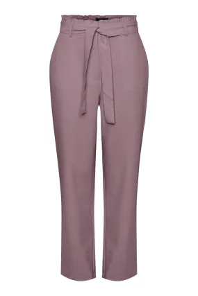 Pieces - Pcboss Paperbag Straight Pants - 4103916 Woodrose